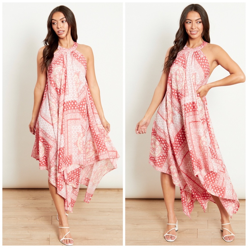 Red Bandanna handkerchief dress